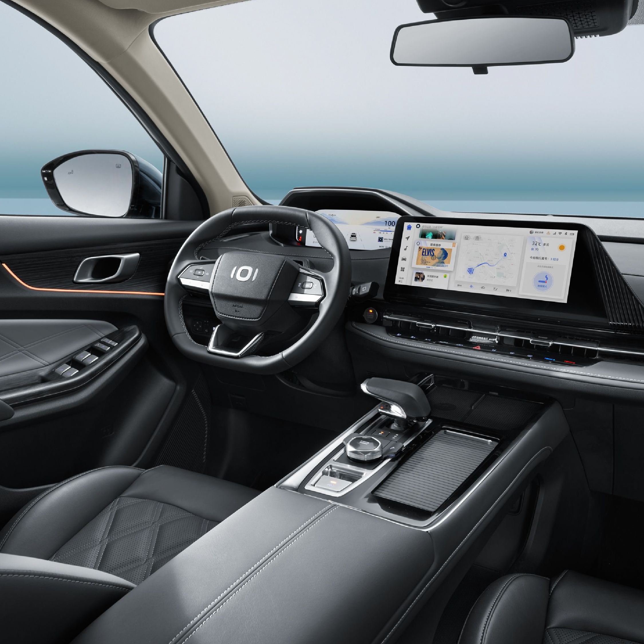 Interior de SUV china Changn CS55 iDD Guatemala